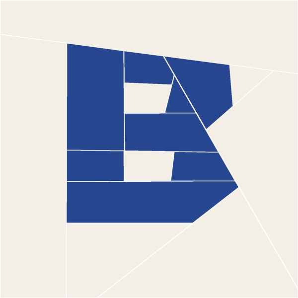 Letter B block