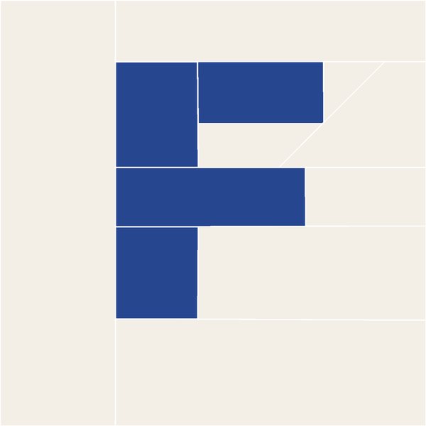 Letter F block