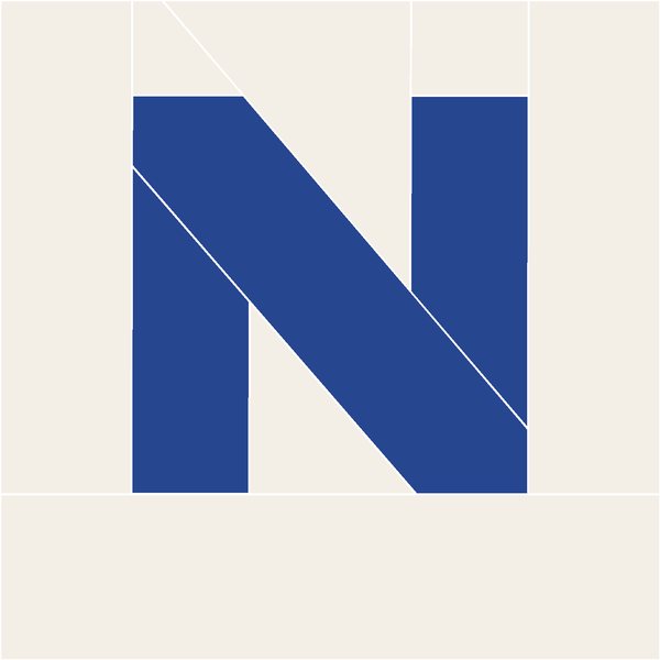 Letter N block