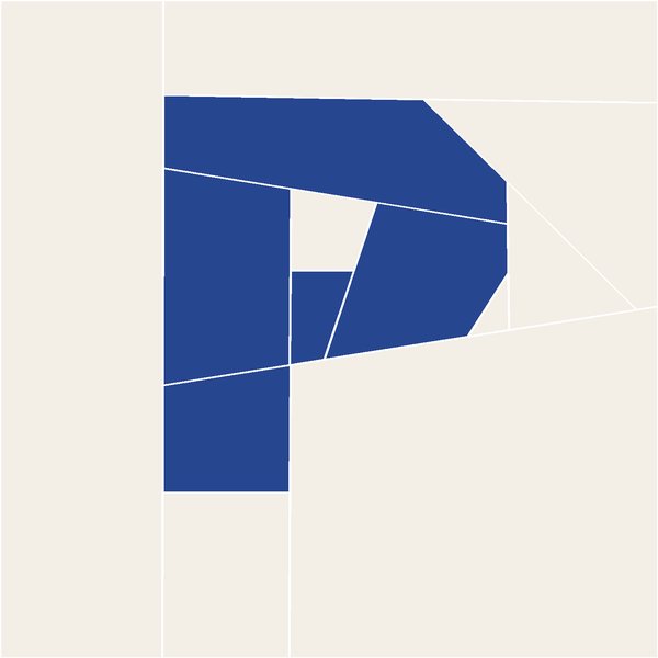 Letter P block