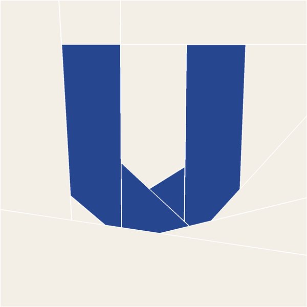 Letter U block
