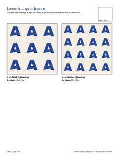 Page 5 of the Alphabet Quilt Block Bundle PDF