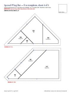 Page 9 of the Spread-Wing Bat Quilt Block Pattern PDF