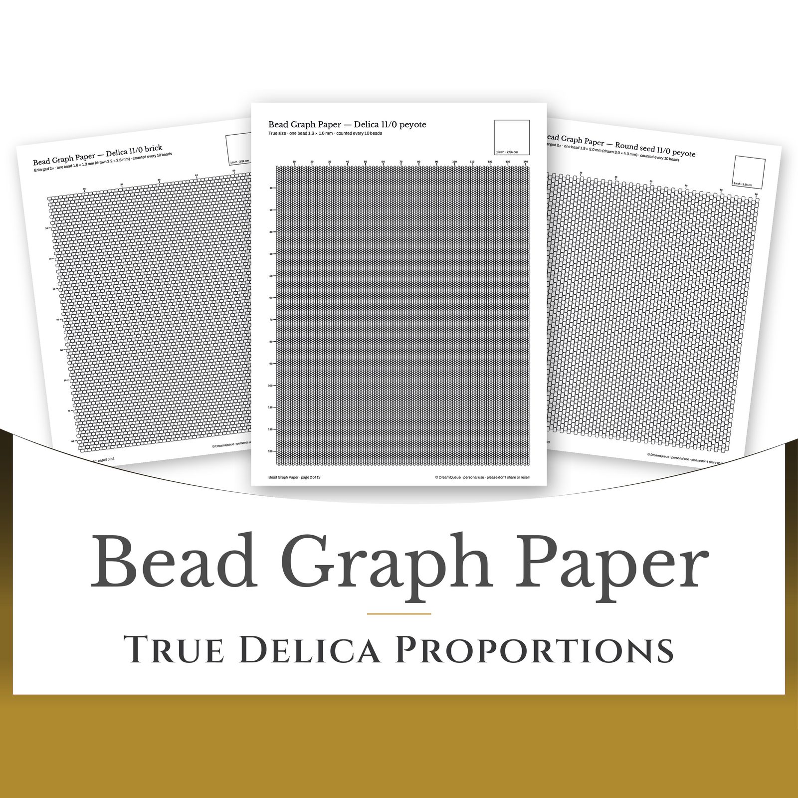 Bead Graph Paper: the finished piece