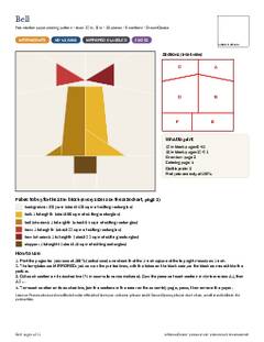 Page 1 of the Bell Quilt Block Pattern PDF