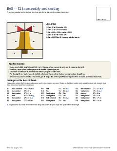 Page 11 of the Bell Quilt Block Pattern PDF
