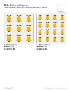 Page 5 of the Holly Bell Quilt Block Pattern PDF