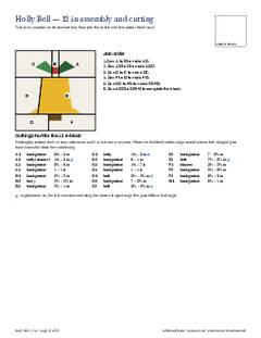 Page 16 of the Holly Bell Quilt Block Pattern PDF