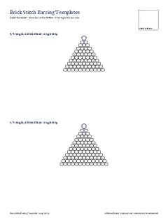 Page 3 of the Brick Stitch Earring Templates PDF
