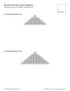 Page 7 of the Brick Stitch Earring Templates PDF
