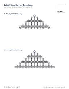 Page 8 of the Brick Stitch Earring Templates PDF