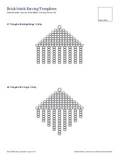 Page 10 of the Brick Stitch Earring Templates PDF