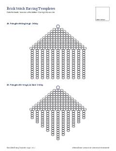 Page 11 of the Brick Stitch Earring Templates PDF