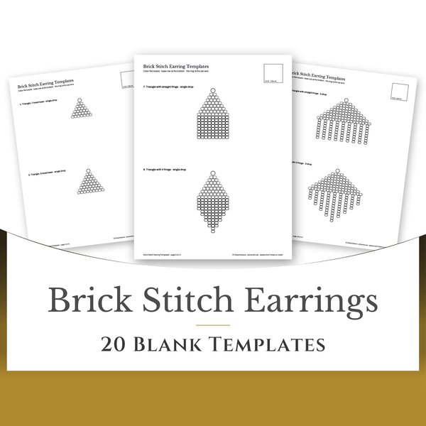 Brick Stitch Earring Templates