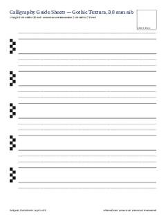Page 21 of the Calligraphy Guide Sheets PDF