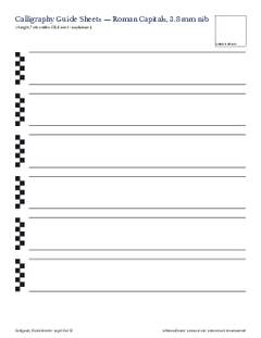 Page 26 of the Calligraphy Guide Sheets PDF