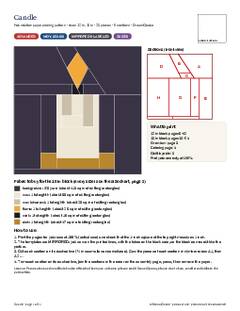 Page 1 of the Candle Quilt Block Pattern PDF