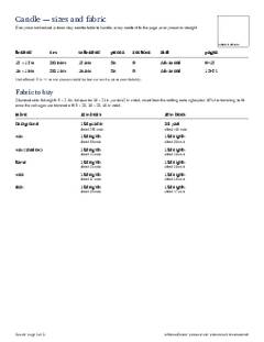Page 2 of the Candle Quilt Block Pattern PDF