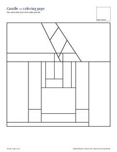 Page 4 of the Candle Quilt Block Pattern PDF