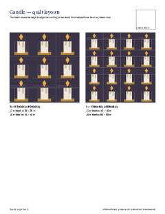 Page 5 of the Candle Quilt Block Pattern PDF