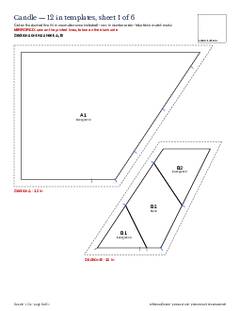 Page 6 of the Candle Quilt Block Pattern PDF