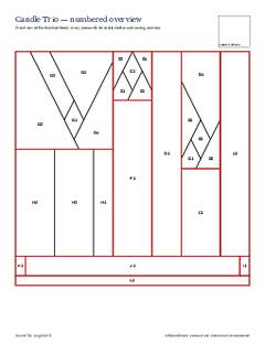 Page 3 of the Candle Trio Quilt Block Pattern PDF