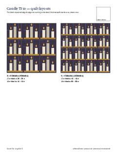 Page 5 of the Candle Trio Quilt Block Pattern PDF
