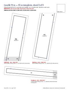 Page 7 of the Candle Trio Quilt Block Pattern PDF
