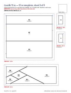 Page 8 of the Candle Trio Quilt Block Pattern PDF