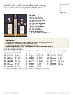 Page 12 of the Candle Trio Quilt Block Pattern PDF