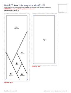 Page 14 of the Candle Trio Quilt Block Pattern PDF