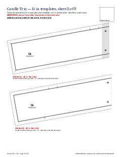 Page 15 of the Candle Trio Quilt Block Pattern PDF