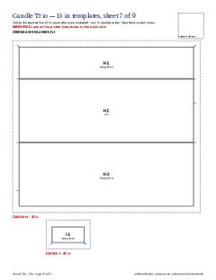 Page 19 of the Candle Trio Quilt Block Pattern PDF