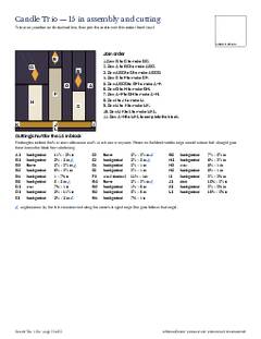 Page 22 of the Candle Trio Quilt Block Pattern PDF