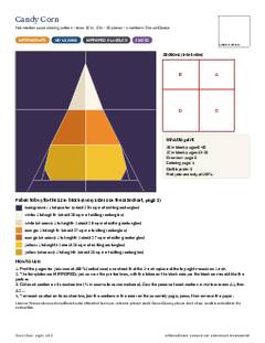 Page 1 of the Candy Corn Quilt Block Pattern PDF