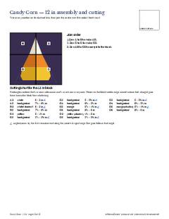 Page 15 of the Candy Corn Quilt Block Pattern PDF
