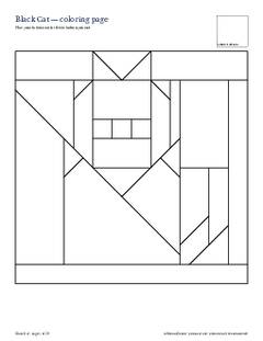 Page 4 of the Black Cat Quilt Block Pattern PDF