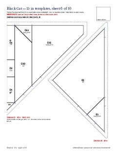 Page 24 of the Black Cat Quilt Block Pattern PDF