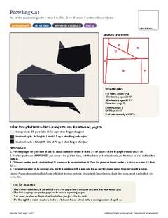 Page 1 of the Prowling Cat Quilt Block Pattern PDF