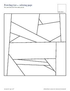 Page 4 of the Prowling Cat Quilt Block Pattern PDF