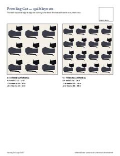 Page 5 of the Prowling Cat Quilt Block Pattern PDF