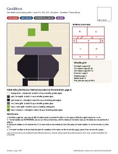 Page 1 of the Cauldron Quilt Block Pattern PDF