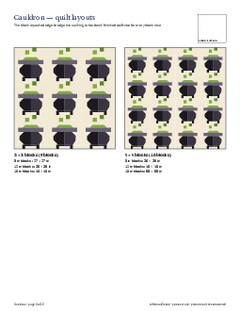 Page 5 of the Cauldron Quilt Block Pattern PDF
