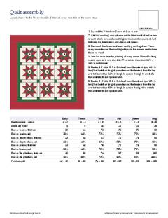 Page 6 of the Christmas Star Quilt Pattern PDF
