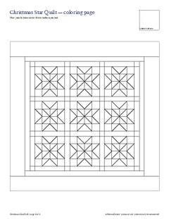 Page 8 of the Christmas Star Quilt Pattern PDF