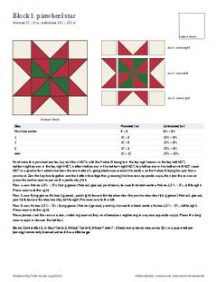 Page 5 of the Christmas Star Table Runner Pattern PDF