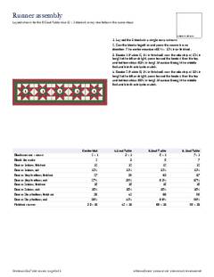 Page 6 of the Christmas Star Table Runner Pattern PDF