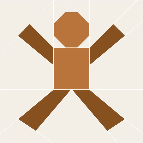 Jumping Gingerbread Man block