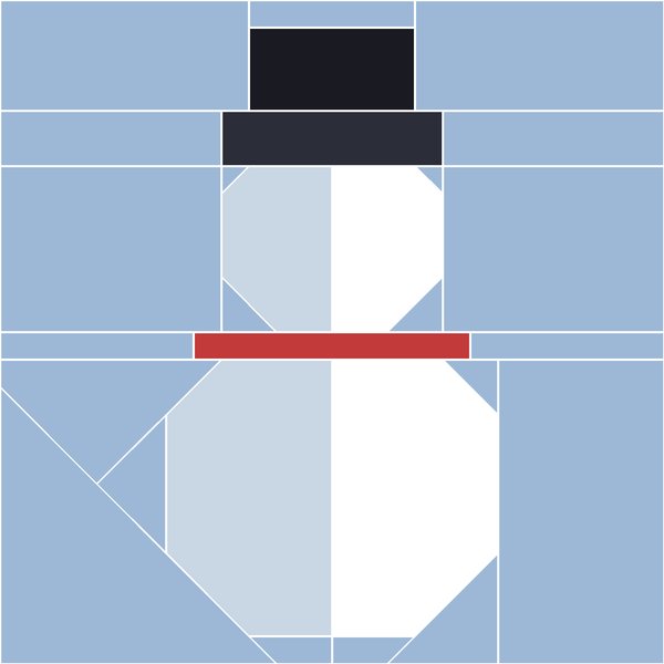 Scarf Snowman block