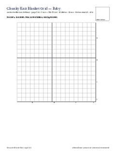 Page 3 of the Chunky Knit Blanket Templates PDF